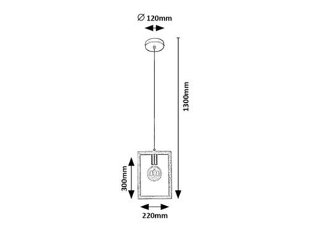 Lampa wisząca Rabalux Indigo 2292 czarny