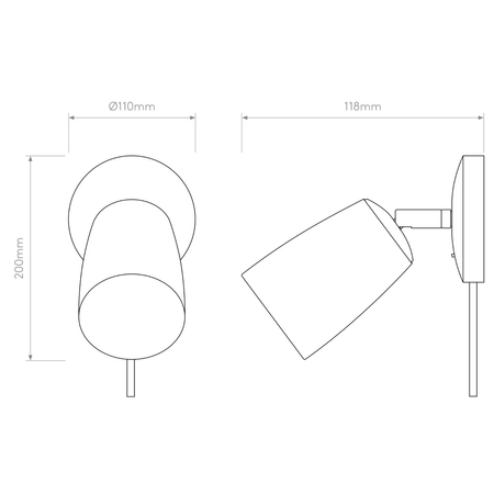 Kinkiet Astro Carlton Wall Plug-In 1467007 Porcelana