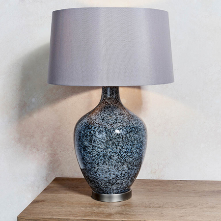 Lampa stołowa Endon Lighting Ilsa 79842 nikiel