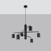 Sollux Lighting Żyrandol LEMMI 6 czarny SL.1207