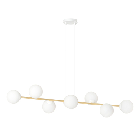 Lampa wisząca GRAVITY 8 Emibig 1242/8 biały/złoty