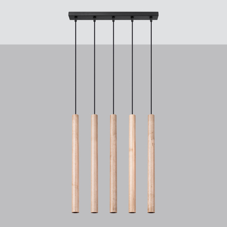 Sollux Lighting Lampa wisząca PASTELO 5L złota SL.1173