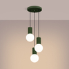 Sollux Lighting Lampa wisząca HALO 3P zielona oliwka SL.1725