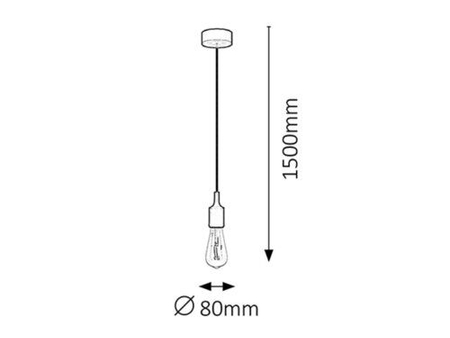 Lampa wisząca Rabalux Roxy 1413 żółty