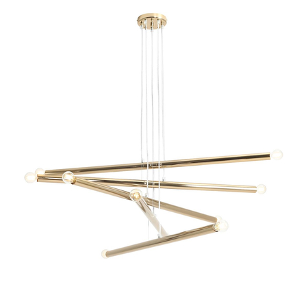 Lampa wisząca TUBO 10 GOLD Aldex 1072M30 złoty