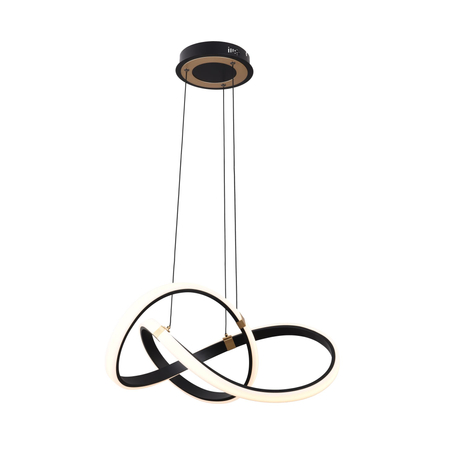 Lampa wisząca INDIGO Zuma Line MD9717-1-3BGD czarny/złoty