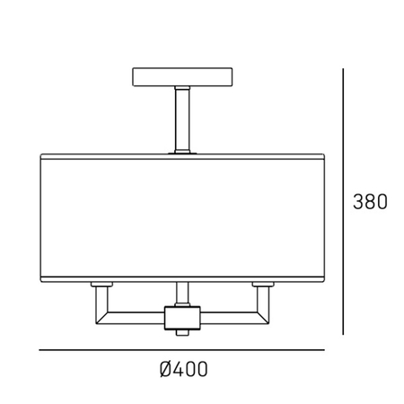 Cosmo Light Plafon LILLE C04913BR-WH
