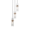Lampa wisząca Italux Taraso PND-40760-3-BK-HBR Czarny mat, złoty