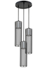 Sigma 33457 FOBIA 3 lampa wisząca koło czarny/srebrny