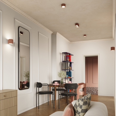 Sollux Lighting Plafon AURA 1 mocca Gx53 SL.1807