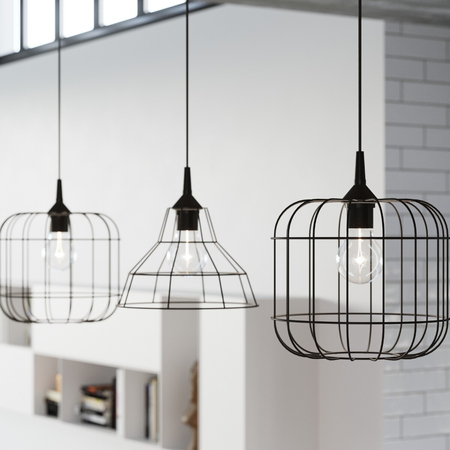 Sollux Lighting Lampa wisząca CELTA czarna SL.0296