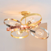 Lampa sufitowa Endon Lighting Hoop 91935 mosiądz