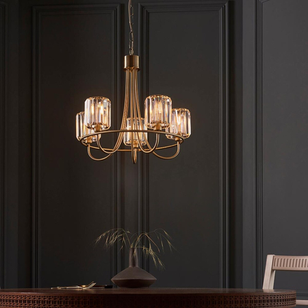 Lampa wisząca Endon Lighting Berenice 107802 mosiądz