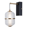 Kinkiet Italux Alani WL-34375-1-BK Czarny mat, złoty