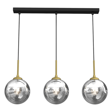 Milagro Lampa wisząca REFLEX 3xE14 MLP8415 CZARNY / ZŁOTY