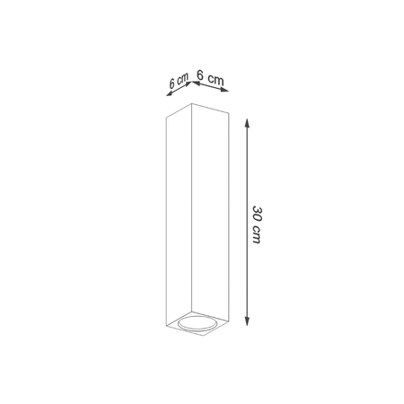 Sollux Lighting Plafon KEKE 4 dąb SL.1038