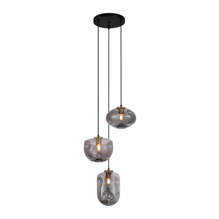 Lampa wisząca Italux PND-112038-3A-BRO+SG Hatella