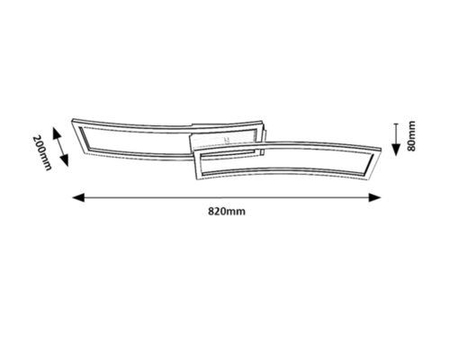 Lampa sufitowa Rabalux Cirilla 71005 czarny