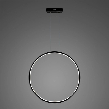 Nowoczesna lampa Ledowe Okręgi No.1 X 100cm czarna 3k ściemnialna