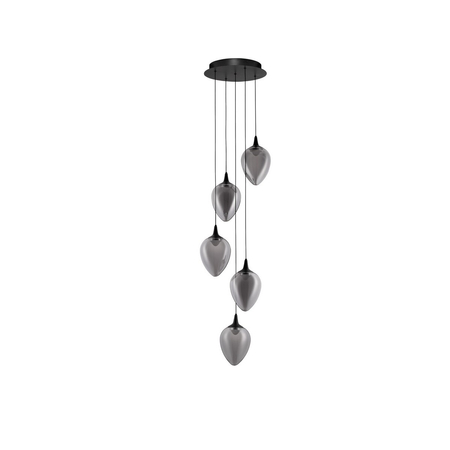 Lampa wisząca Luces Exclusivas VAZENDO LE45117 czarny, szary i odcienie szarości