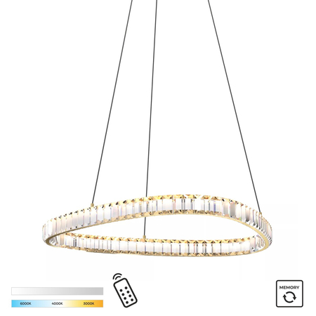 Lampa wisząca Zuma Line MD3169-1-3GT ATHESA LAMPA WISZĄCA ZŁOTA/GOLD