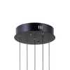 Lampa wisząca Italux Montiela PND-34374-6-BK Czarny mat, złoty