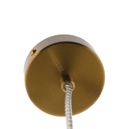 Lampa wisząca Abigali GLOBO2 G4 ⌀120mm szklana, złote elementy