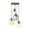 Lampa wisząca ISTAR 4 BL PREMIUM MIX Emibig 682/4PREM czarny/złoty