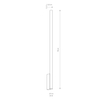 Kinkiet LASER WALL XL Nowodvorski 10831 miedziany