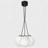 Milagro Lampa wisząca SPARTA BLACK / GOLD 3xE14 MLP6499 CZARNY / ZŁOTY