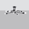 Sollux Lighting Żyrandol LEVAR 8 czarny SL.1457