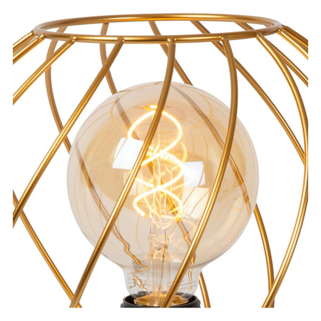 Lampa stołowa Lucide DANZA 21528/25/02 czarny/złoty