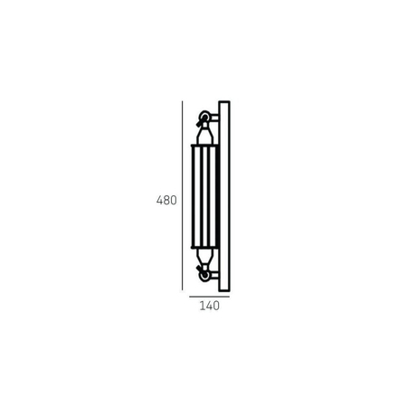 Cosmo Light Kinkiet YORK W01307BK
