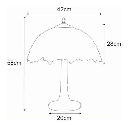 Lampa stołowa FARINA Kaja K-G161420 