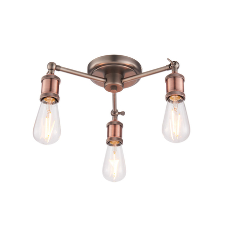 Lampa sufitowa Endon Lighting Hal 76124 miedziany