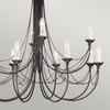 Żyrandol Elstead Lighting Carisbrooke czarny CB12-BLACK