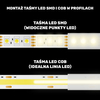 Taśma LED 24V NW 480xCOB/m 10W/m  biała naturalna Greenie