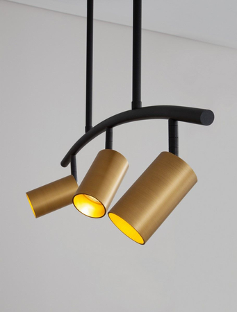 Lampa wisząca Luces Exclusivas CAYES czarny/złoty LE42617