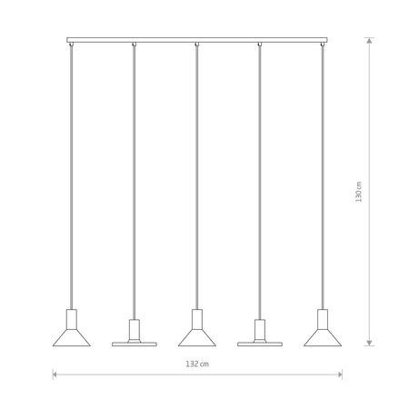 Lampa wisząca HERMANOS Nowodvorski 8032 czarny