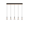Lampa wisząca Luces Exclusivas LE44216 czarny, złoty i odcienie złota