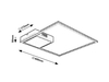 Lampa sufitowa Rabalux Sirius 5286 czarny matowy