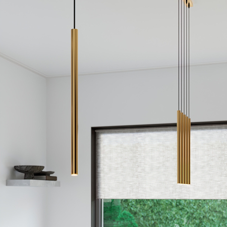 Sollux Lighting Lampa Wisząca PASTELO 3P złoty połysk SL.1197