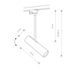 Oprawa szynowa 1-fazowa GU-10 PROFILE EYE SUPER C black 9244 Nowodvorski Lighting