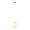 Lampa wisząca Italux PND-5578-1M-BRO Brąz antyczny, biały