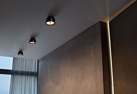 Plafon LED Flos WAN Black