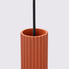 Sollux Lighting Lampa wisząca KARBON 1 ochra czerwona SL.1630