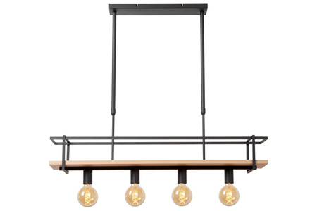 Lampa wisząca Lucide MILONGA 21432/04/30 czarny