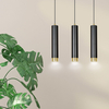 Lampa wisząca KIBO 3 BL/GOLD Emibig 644/3 czarny/złoty