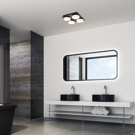 Lampa łazienkowa Rabalux Attichus 75004 czarny matowy
