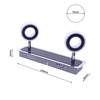 Milagro Lampa sufitowa SOLE 10W LED ML5489 CHROM
